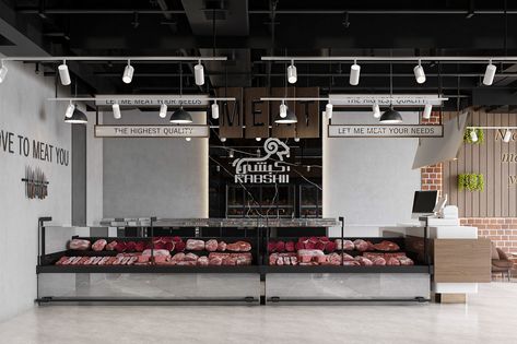 Butcher Shop :: Behance Butcher Shop Design Interiors, Butcher Shop Design, Butcher Shop, Shop Interior, Autodesk 3ds Max, 3ds Max, Adobe Photoshop, Shop Design, Photoshop