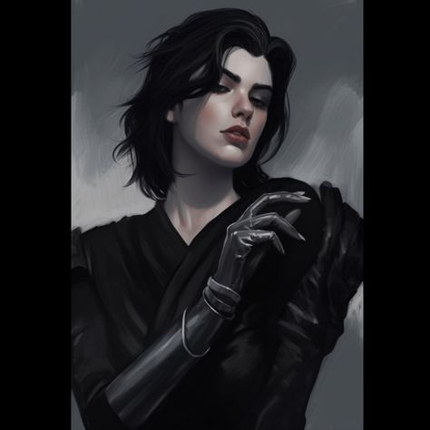 Female Character Inspiration Black Hair, Short Dark Hair, Vampire Art, World Of Darkness, Fantasy Male, Female Human, Short Black Hairstyles, Fantasy Aesthetic, Environment Concept Art