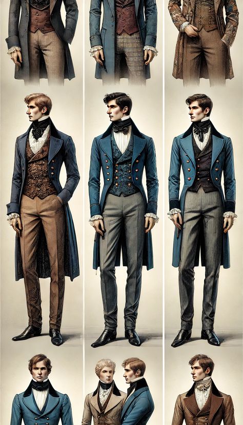 Victorian Ball Outfit Male, Regency Era Men's Clothing, 1930s Fashion England, 1890s Aesthetic Men, 1890s Fashion Aesthetic, 1770s Fashion Men, Victorian Man Fashion, 1910s Aesthetic Men, 1860s Mens Fashion