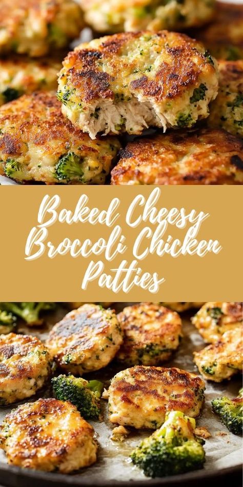 Baked Cheesy Broccoli Chicken Patties Ingredients: 1 cup broccoli florets, finely chopped 1 cup cooked chicken, shredded 1 cup breadcrumbs 1/2 cup shredded cheese (cheddar or mozzarella) 1/4 cup grated Parmesan cheese 1/4 cup onion, finely chopped 2 cloves garlic, minced 1 egg Salt and pepper to taste Olive oil spray #Baked #Cheesy #Broccoli #Chicken #Patties Blt Chicken Salad, Broccoli Patties, Blt Chicken, Chicken Broccoli Cheese, Chicken Shredded, Broccoli Chicken, Cheese Cheddar, Cheesy Broccoli, Chicken Patties