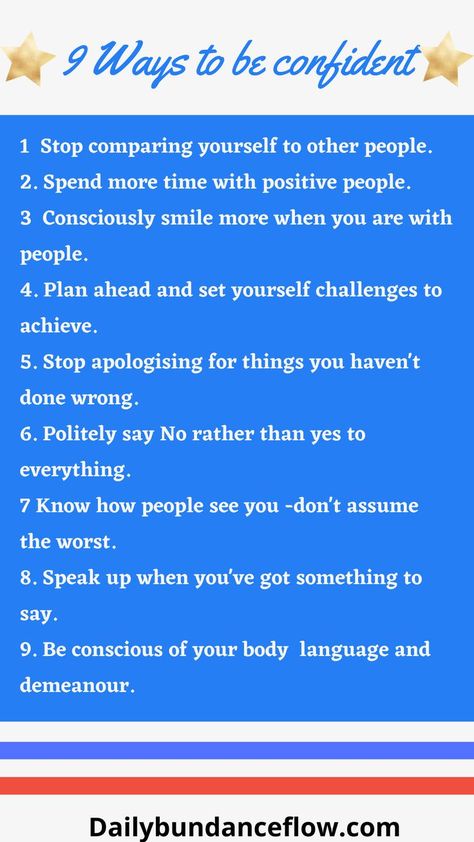 How to be more confident in yourself How To Gain Confidence In Speaking, How To Seem Confident, How To Regain Self Confidence, How To Show Confidence, How To Have Confidence In Yourself, How To Be More Confident In Yourself, How To Be More Confident Tips, How To Be More Outgoing, How To Be Confident With Yourself