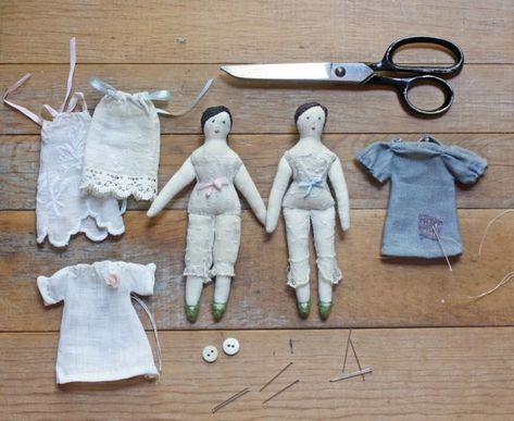 Ann Wood, Rag Doll Pattern, Doll Sewing, Mini Dolls, Tiny Dolls, Cloth Dolls, Waldorf Dolls, Handmade Dolls, Cloth Doll