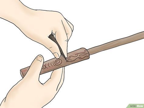 How to Make a Wiccan Wand: 11 Steps (with Pictures) - wikiHow How To Make Wands, Wicca Wand, Wand Making, Wiccan Wands, Wiccan Crafts, Wooden Wand, Witch Wand, Pagan Crafts, Diy Wand