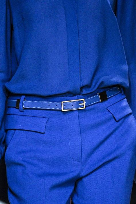 Purple Monochrome, Classic Blue Pantone, Yves Klein Blue, Everything Is Blue, Belt Blouse, Elie Saab Spring, Winter Typ, Yves Klein, Inspiration Photos