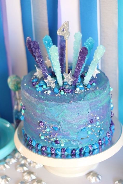 Galaxy Birthday Cake Galaxy Birthday Cakes - davemelillo.com Space Party Cake Ideas, Rock Candy Cupcakes, Rock Candy Birthday Cake, Creative Galaxy Birthday Party, Galaxy Birthday Cake Ideas, Galaxy Unicorn Cake, Space Birthday Cake Ideas, Girls Galaxy Birthday Party, Simple Space Cake