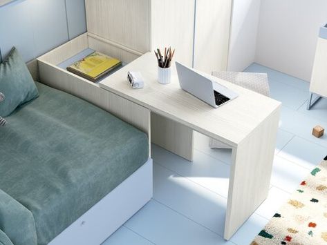 Pullout Desk, Office Furniture Desks, Desk Nook, Kids Room Deco, Condo Interior Design, Furniture Design Sketches, Condo Living Room, Study Room Design, Condo Interior