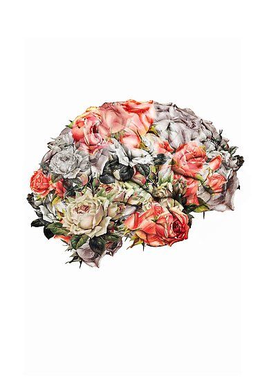 graphic design, flowers decor, collage art, brain art • Millions of unique designs by independent artists. Find your thing. Brain Poster, Brain Tattoo, Brain Art, Whatsapp Wallpaper, Medical Art, Anatomy Art, Art Graphique, Mini Art, Aesthetic Art