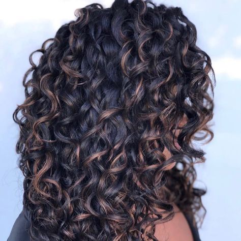 CurlsOneOnOne on Instagram: “BEFORE and AFTER 👑🔥✨ swipe left to see the before! Beautiful Pintura highlights by Em @_letmepaintyourcurls_ @curlsoneonone #healthycurls…” Dark Brown Curly Hair With Balayage, Curly Lowlights, Different Highlights For Hair, Dark Caramel Balayage On Black Hair, Brown Hair With Dark Lowlights, Balayage Curly Hair Natural Curls Dark Brown, Brown Highlights On Black Hair Curly, Lowlights For Black Hair, Black Curly Hair With Highlights