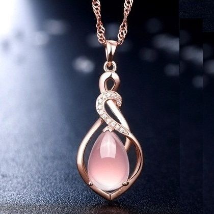 Cheap necklace crystal, Buy Quality necklace coral directly from China necklace antique Suppliers: 	product details	3.9 Karat Pink Chalcedony Nature Crystal Classic Pendant Necklace High Class with 13 pcs Switzerland Cu Classic Pendant Necklace, Pink Pendant Necklace, Pink Pendant, Rose Gold Fashion, Pink Chalcedony, Magical Jewelry, Quartz Rose, Crystal Necklace Pendant, Fantasy Jewelry