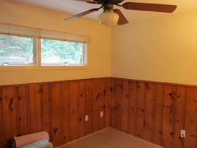 Painted Wood Paneling, Paint Over Wood Paneling, Wall Paneling Makeover, Wood Paneling Makeover, Paneling Makeover, Small Bedroom Remodel, Painting Wood Paneling, Bedroom Remodel, Painting Wood