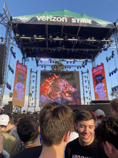 Rolling Loud • concert • music festival • stage Rolling Loud Concert, Stage Reference, Music Festival Stage, Festival Stage, Stage Ideas, Concert Stage Design, Rolling Loud, Duo Tone, Concert Stage