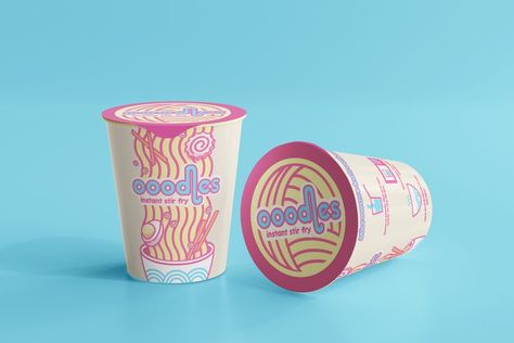 #graphicdesign #design #branding #branddesign #cupnoodles #ramen #noodles #packaging #productdesign #vectorart #illustration Cup Ramen, Brand Packaging Design, Cup Noodles, Creative Poster Design, Ramen Noodles, Creative Posters, Packaging Design Inspiration, Cup Design, Pattern Illustration