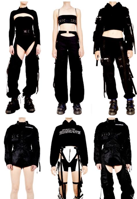 Female Fashion Trends 2023, Techno Goth Aesthetic, Person Taking Off Jacket Reference, Revealing Outfit Party, Formal Cyberpunk Outfit Male, Modern Futuristic Fashion, Elegant Techwear, Tech Ware Fashion, Snake Inspired Outfits