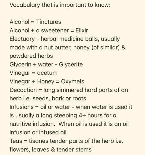 Apothecary Recipes, Herbalism For Beginners, Herbal Education, Herbal Medicine Recipes, Home Apothecary, Herbal Remedies Recipes, Medical Herbs, Magic Herbs, Herbal Tinctures