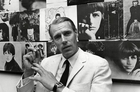 By acting as the wise grownup, deep in musical roots, George Martin showed that grownup musicians and old music could be as much part of a revolution in sensibility as the young musicians who made it. George Martin Beatles, George Beatles, Beatles Magazine, Beatles George, The Carpenters, George Martin, Rock Radio, Beatles Photos, Beatles John Lennon