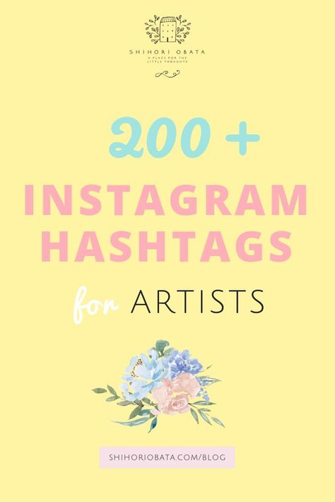 200 Instagram Hashtags for Artists and Creatives // Here is a list of over 200 hashtags to help artists get noticed on Instagram. Use the best hashtags for your own genre of art and grow your following. #art #artisttips #arttips #creativebusiness Instagram Art Post Ideas, Art Page Name Ideas For Instagram, Creative Names For Art Business, Instagram Art Page Ideas, Art Hashtags, Hastag Instagram, Art Biz, Arte Grunge, Name For Instagram