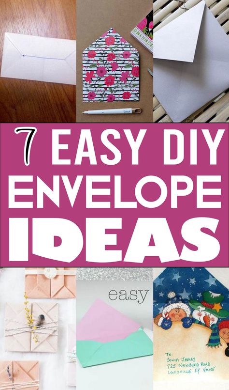 Diy Leather Envelope Clutch, Diy Leather Envelope, Homemade Envelopes, Diy Envelope Liners, Envelope Tutorial, Unique Envelopes, Easy Diy Halloween Decorations, Origami Envelope, How To Make An Envelope