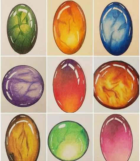 Gem Stone Drawing, Draw Gems, Jewels Drawing, Zentangle Gems, Jewel Drawing, Gem Drawing, Zentangle Artwork, Colored Pencil Artwork, Jewellery Design Sketches