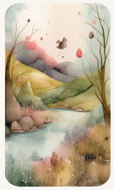 Fairy Forest Watercolor, Magical Forest Illustration, Enchanted Forest Landscape, Enchanted Forest Watercolor, Enchanted Forest Illustration, Landscape For Kids, Watercolor Fantasy Art, Enchanted Forest Art, Art Assessment