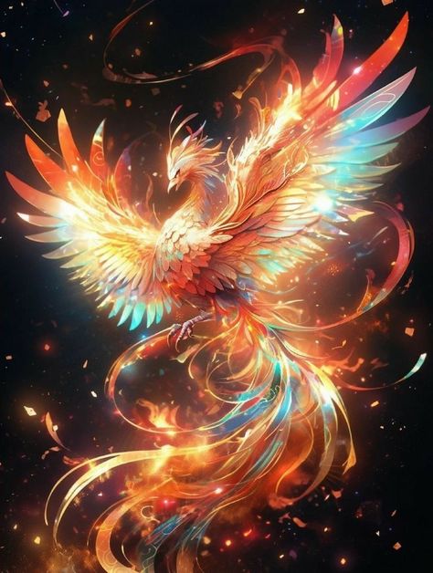 Phoenix Bird Art, Phoenix Artwork, Phoenix Images, Sakura Anime, Mythical Creatures Fantasy, Mystical Animals, Phoenix Art, Phoenix Bird, Phoenix Tattoo