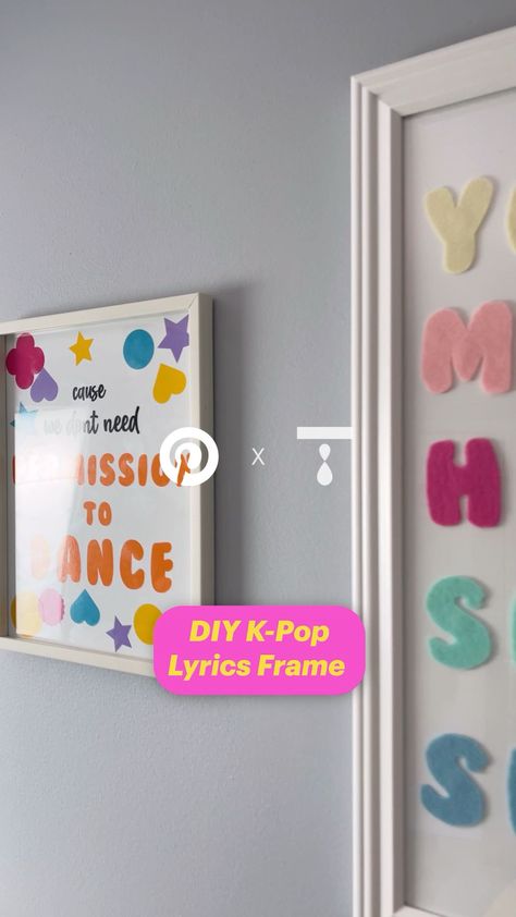 Create posters for your room using lyrics from all your favorite Kpop songs. Posters For Your Room, Dance Diy, Bendy Candles, Kpop Lyrics, Kpop Songs, Felt Letters, Letter Stencils, Poster Board, Boss Babe