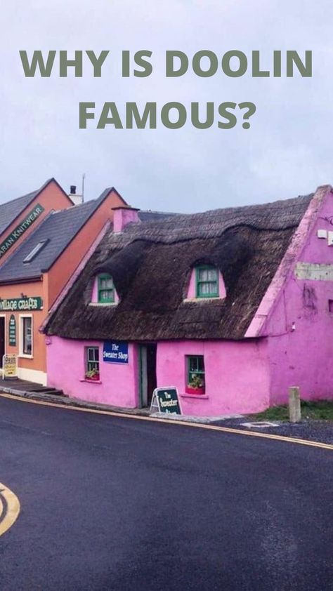 Why Is Doolin Famous? https://lovetovisitireland.com/why-is-doolin-famous/ Doolin Ireland, Love Ireland, County Clare, Traditional Music, Ireland Travel, Cabin, House Styles, Music, Travel