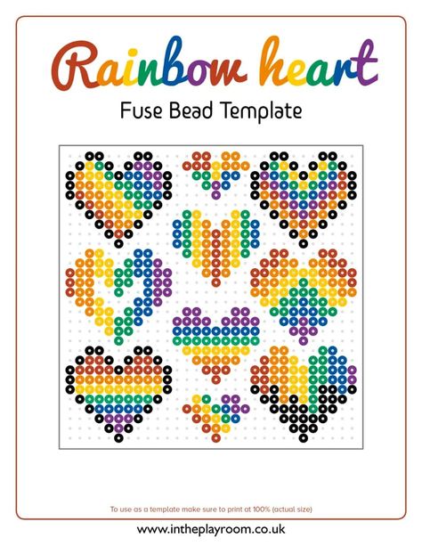 Rainbow Heart Perler Beads, Rainbow Hama Beads, Heart Perler Bead Patterns, Perler Bead Patterns Free, Bead Crafts For Kids, Bead Patterns Free, Bead Pattern Ideas, Easy Perler Beads, Easy Perler Bead Patterns