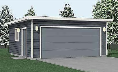 Compact 2 Car Flat Roof Garage Plan 400-1FT 20' x 20' by Behm Design. Ready to Use PDF Garage Plans in all Sizes and Different Styles call us 1-800-210-6776 Garage Canopies, 2 Car Garage Plans, Garage Pergola, Garage Door Types, Garage Renovation, Modern Garage, Garage Plan, Roof Architecture, Garage Interior