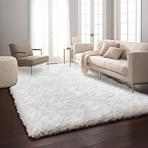 Grey Fluffy Carpet, Modern Floor Rugs, Faux Fur Area Rug, Girl Dorms, Carpets For Kids, Boy Girl Room, Girls Dorm Room, Area Rug For Living Room, White Carpet