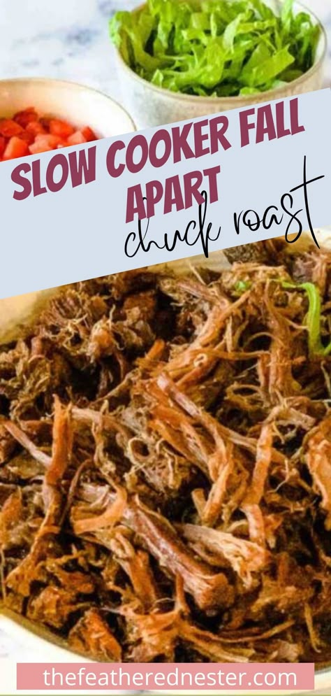 Pulled Beef Recipes, Boneless Chuck Roast Recipes, Easy Crock Pot Roast, Beef In Crockpot, Beef Arm Roast, Chuck Roast Crock Pot, Classic Roast Beef, Chuck Roast Crock Pot Recipes, Crockpot Shredded Beef