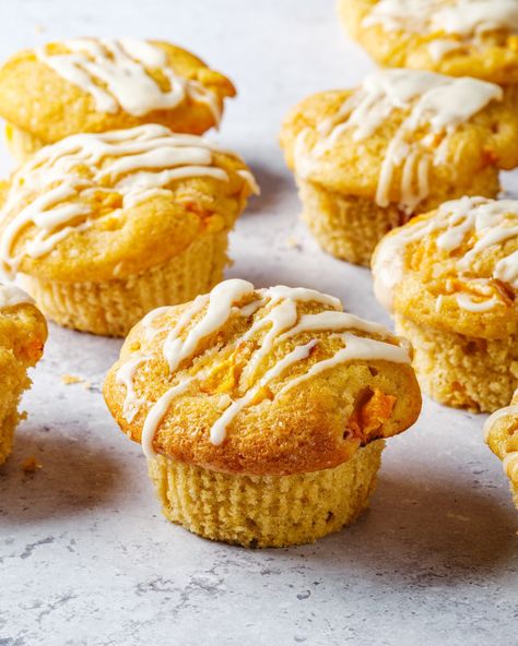 Peach Cobbler Muffins – A Couple Cooks Cobbler Muffins, Peach Cobbler Muffins, Brown Sugar Peaches, Cold Dip Recipes, Peach Muffins, Winter Salad Recipes, A Couple Cooks, Muffin Papers, Couple Cooking