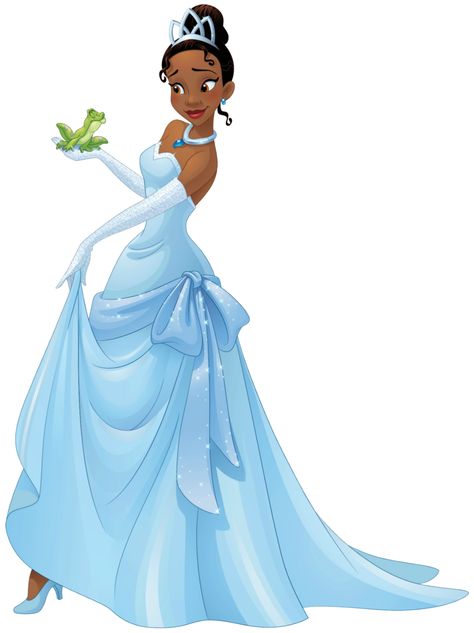 Princess Tiana and Prince Naveen as a Frog Princess Tiana Blue Dress, Tiana Blue Dress, Princess Tiana Dress, Tiana Wedding, Tiana Costume, Princess Academy, Tiana Dress, Tiana And Naveen, Tiana Disney