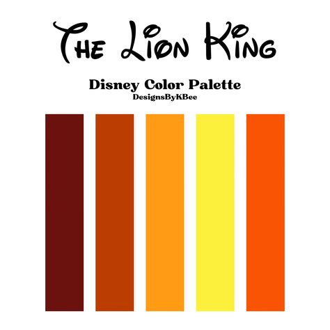 Disney Color Palette, Lion King Disney, Movie Color Palette, Christmas Palette, Autograph Book Disney, Disney Princess Colors, Pantone Colour Palettes, Hex Color Palette, Color Palette Challenge