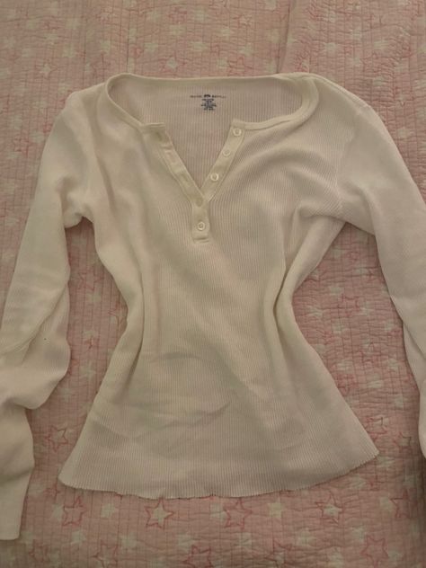 Wardrobe Pieces, Button Long Sleeve, White Long Sleeve Top, Bella Swan, Elena Gilbert, Streetwear Fashion Women, Cute Fits, Christmas Wishlist, White Long Sleeve