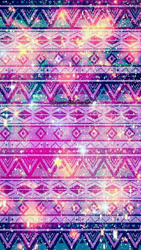 Sweet tribal galaxy iPhone & Android wallpaper I created for the app CocoPPa! Wallpaper Iphone Galaxy, Trendy Wallpaper Iphone, Aztec Wallpaper, Beach Wallpaper Iphone, Glitter Phone Wallpaper, New Wallpaper Iphone, Chevron Wallpaper, Cocoppa Wallpaper, Wallpaper Accent Wall