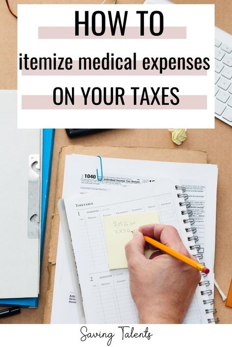 Do you have a lot of medical expenses in the US?  Learn how to deduct and itemize your medical expenses on your taxes to increase your return. Tax Deductions List Families, Itemized Tax Deductions List, Medical Expense Tracker, Tax Deductions List, Expenses Printable, Tax Write Offs, First Year Of Marriage, Birth Control Pills, Tax Forms