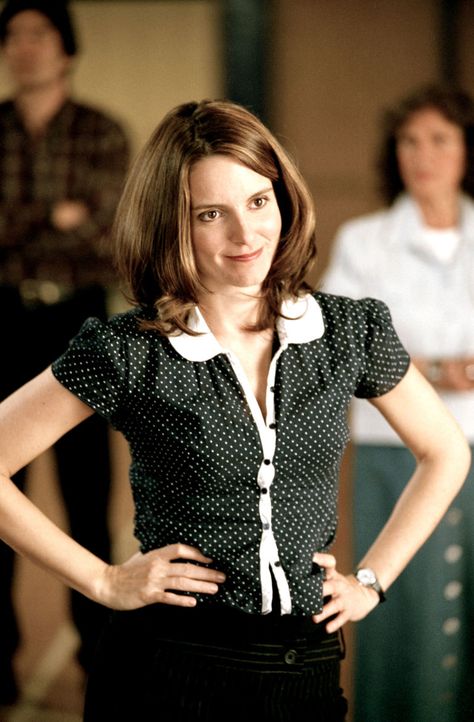 Tina Fey as a teacher in Mean Girls, 2004. Everett Collection  - ELLE.com Tina Fey Mean Girls, Muppets Most Wanted, Working Girls, Amy Poehler, Tina Fey, Today Show, Mean Girls, All Time, Wedding Designs