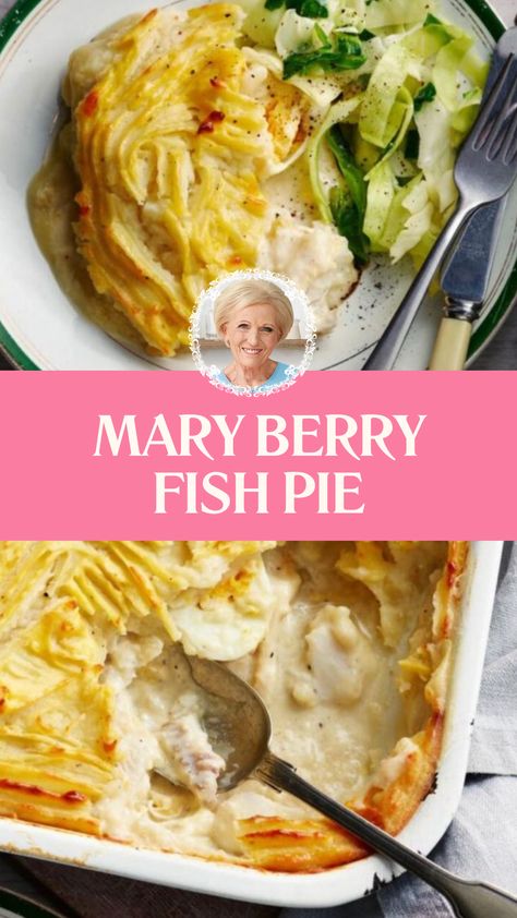 Mary Berry Fish Pie Mary Berry Recipes Dinners, Mary Berry Fish Pie, Mary Berry Recipes Baking, Smooth Mashed Potatoes, Fish Pie Recipe, Smoked Haddock, Foodie Lover, Mary Berry Recipe, Fluffy Mashed Potatoes