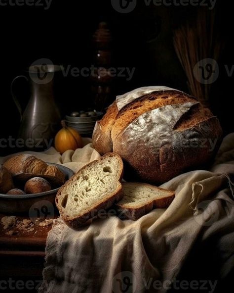 AI Generative Fresh bread assortment on a textile background Rustic still life Rustic Still Life, Textile Background, Rustic Background, Vector Technology, Fresh Bread, Still Life, Be Still, Vector Free, Textiles