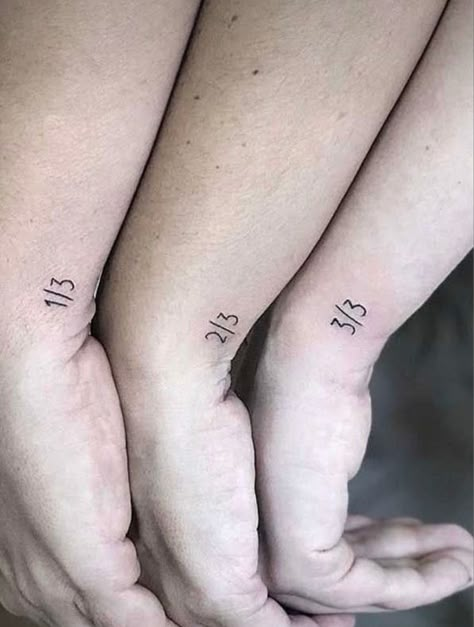 Mission Tattoo, Matching Tattoos For Siblings, Matching Bff Tattoos, Partner Tattoos, Cousin Tattoos, Maching Tattoos, Sisters Tattoo, Wrist Tattoos For Guys, Sibling Tattoos