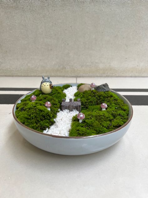 Moss Basket, Terrarium Fairy Garden, Mosses Basket, Mini Zen Garden, Miniature Fairy Garden, Moss Terrarium, Moss Garden, Garden Mini, Miniature Fairy