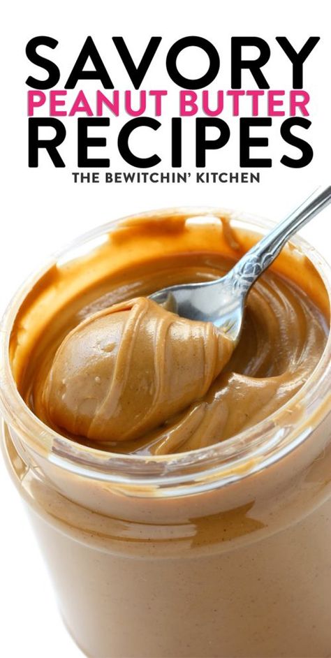 Peanut Butter Recipes are not always just for desserts, there are many recipes for snacks and dinners too. Check out these Savory Peanut Butter Recipes. Gourmet Peanut Butter, Recipes For Snacks, Homemaking Skills, Quick Protein, Peanut Butter Snacks, Healthy Afternoon Snacks, Keep Your Eyes Open, Peanut Butter Sauce, Peanut Recipes