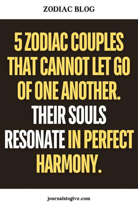 5 zodiac couples that cannot let go of one another. Their souls resonate in perfect harmony. Uncover the zodiac couples whose unique compatibility and mutual understanding ensure their bond remains strong, highlighting their exceptional ability to stay connected through life's challenges. Aries Love Compatibility, Zodiac Sign Compatibility, Most Compatible Zodiac Signs, Best Zodiac Couples, Virgo Compatibility, Aries Compatibility, Sign Compatibility, Aquarius Compatibility, Pisces Compatibility