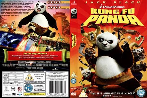 DVD Marketing - Kung Fu Panda DVD Cover Original Dvd Cover Design, Panda Gif, Kung Fu Panda 3, Barbie Miniatures, Dvd Cover, Dollhouse Printables, Dvd Case, Miniature Printables, Vhs Movie