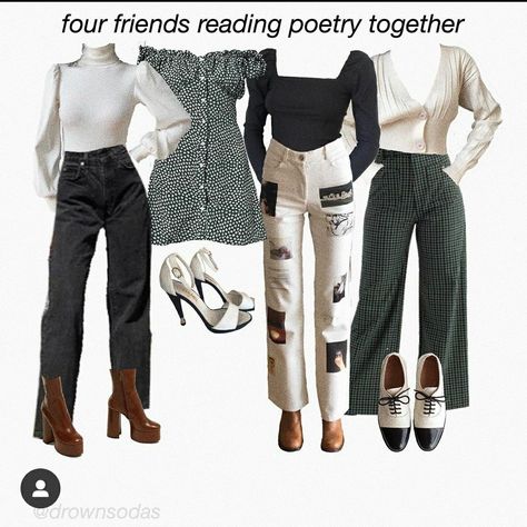 Reading poetry is so much fun, but sadly I am not friends with people who love it as much as I do. :( Dapper Dress, Reading Poetry, Moving To New York, Dark Academia Fashion Pants, Style Chart, 90s Clothing, Academia Outfits, Dark Academia Fashion, Mood Board Fashion