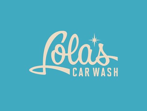 Lola's Car Wash Logo, Branding Design Inspiration, Brand Identity Design, Logo Design Inspiration, Branding Design Logo, Car Wash, Identity Design, Logo Branding, Creative Professional