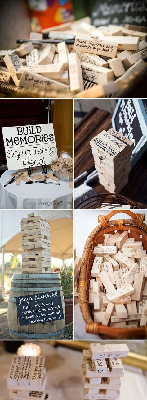 Unique Guest Book Alternatives, Summer Wedding Favors, Wedding Games For Guests, Guest Book Tree, Game Wedding, Wedding Tree Guest Book, Creative Wedding Favors, Wedding Game, Rustic Wedding Decorations