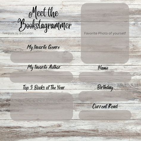 Meet The Author Template, Bookstagram Post Template, Bookstagram Templates Review, Meet The Bookstagrammer Template, Bookstagram Book Review Template, Bookish Template Instagram, Bookstagram Content, Meet The Bookstagrammer, Meet The Author