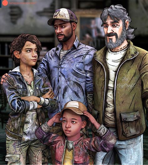 ICYCROFT.art on Instagram: “Lee took Clem’s hat and Aj took Kenny’s hat 🧢 ❤️  I am in another city i used my cousin laptop this laptop worse than mine 10 times I hope…” Lee And Clementine Wallpaper, Clem And Aj, Clem And Lee, Lee Everett, The Walking Dead Lee, Call Of Duty Zombies, The Walking Dead Telltale, Twd Memes, Walking Dead Art