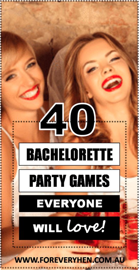 On the lookout for FREE bachelorette party games to play at your best friend's upcoming celebration? This article has you sorted! From funny bachelorette party games to classy bachelorette party games, it's all there - and best of all, it's all free! Enjoy x   Article: https://www.foreveryhen.com.au/hens-party-ideas/the-ultimate-list-of-bridal-shower-hen-party-games   #bachelorettepartygames #funnybachelorettepartygames #classybachelorettepartygames Classy Bachelorette Party Games, Free Bachelorette Party Games, Bachelorette Party Games Funny, Party Games To Play, Tiffanys Party Ideas, Classy Bachelorette, Classy Bachelorette Party, Bridal Shower Bachelorette Party Ideas, Birthday Party Ideas Decoration